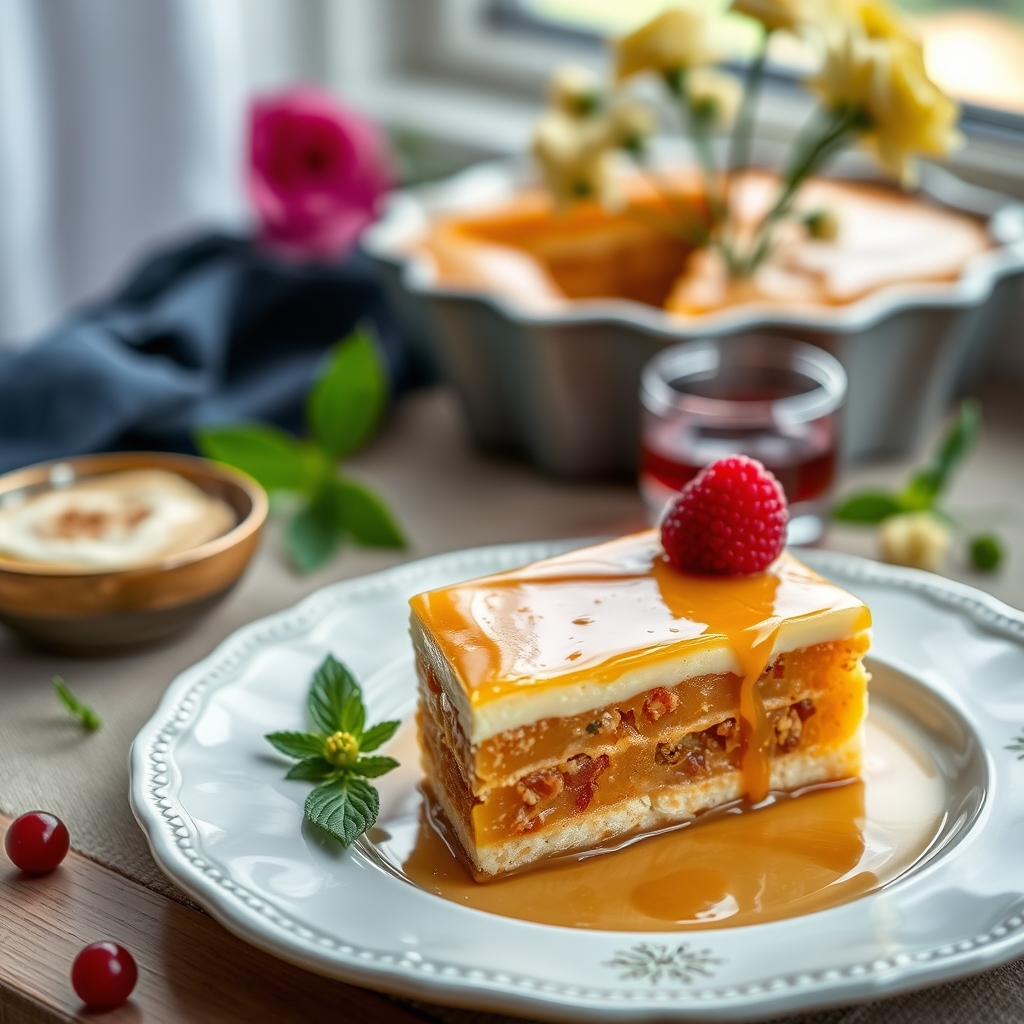 Gofretli Muhallebi Tatlısı