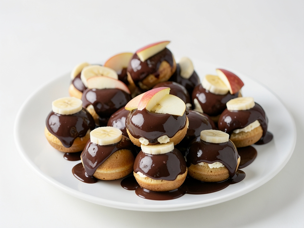Muzlu Elmalı Profiterol