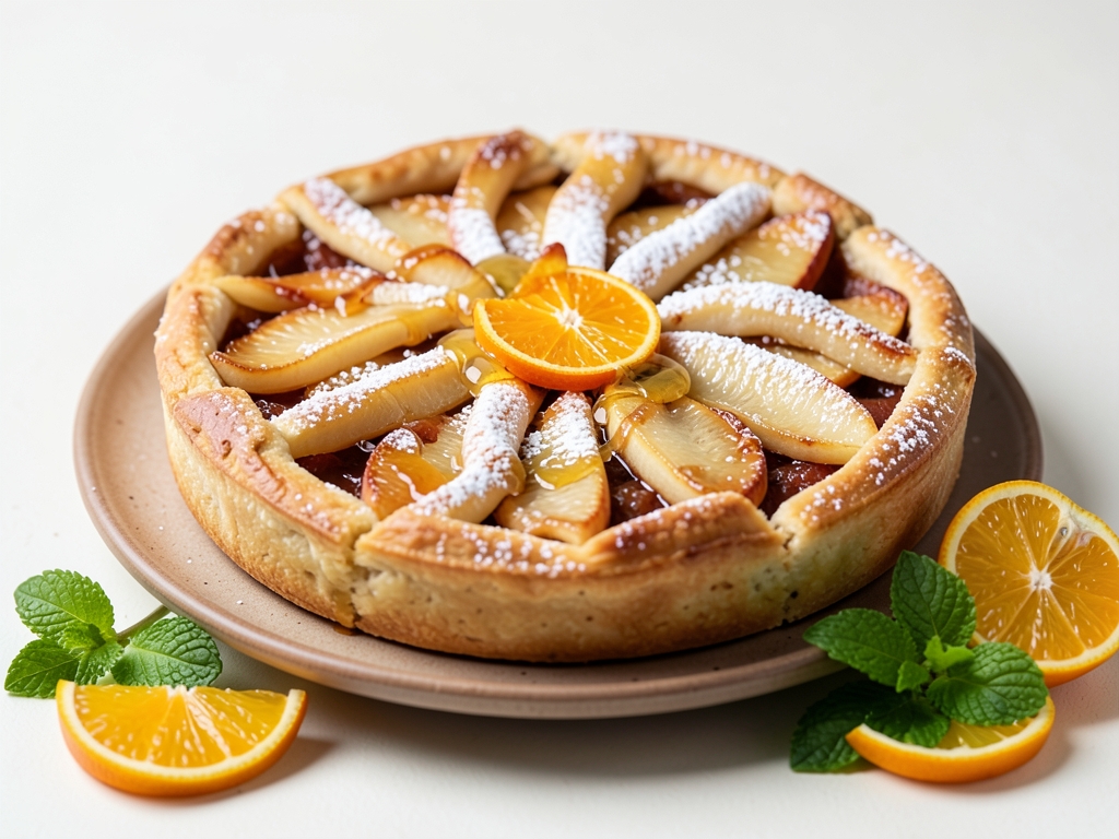 Elmalı Portakallı Tart